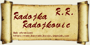 Radojka Radojković vizit kartica